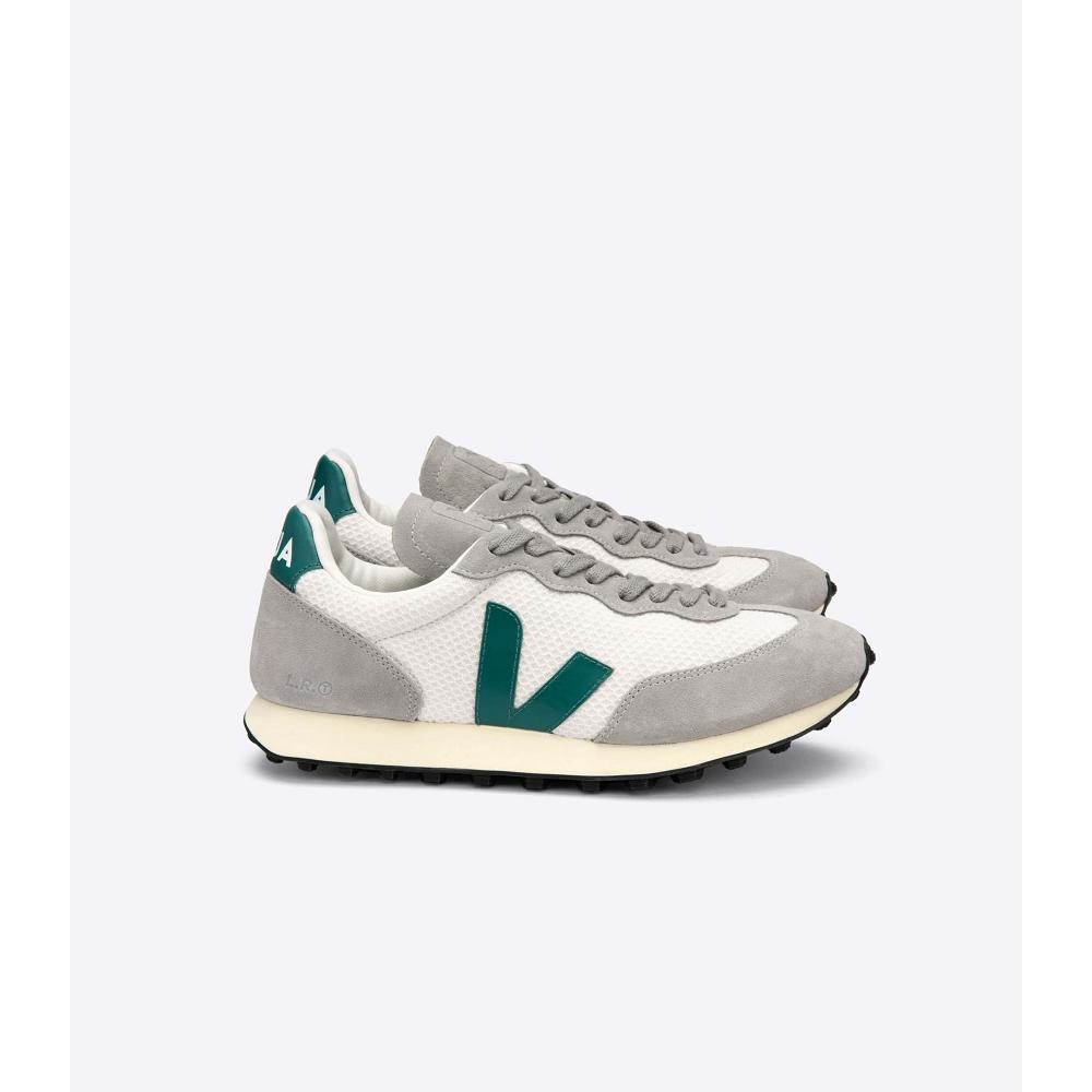 Veja RIO BRANCO HEXAMESH Women\'s Running Shoes Grey/Green | CA 429MQZ